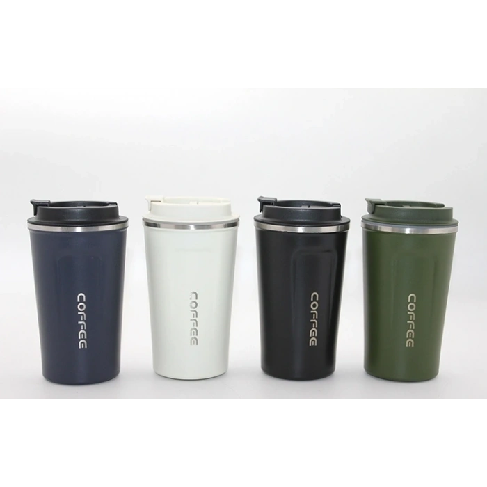 500 Ml Paslanmaz Çelik Termos Mug - Çift Katmanlı Sızdırmaz Kahve Kupası Alk3134