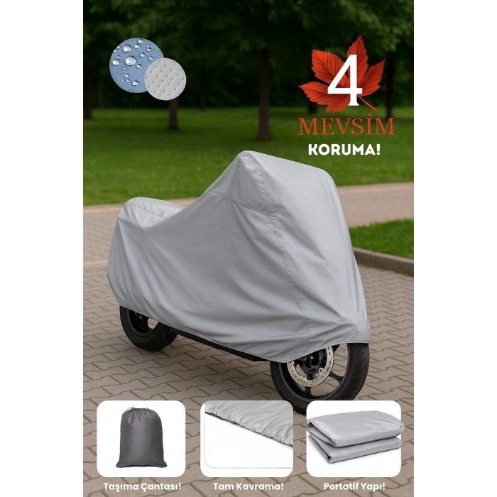 CF Moto 250SR Çantalı Motosiklet Brandası 4 Mevsim Su Geçirmez Motor Brandası