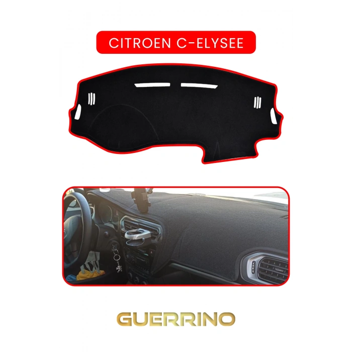CITROEN C-ELYSEE - PEUGEOT 301 UZUNTORPİDO KORUMA KILIFI KIRMIZI KENAR