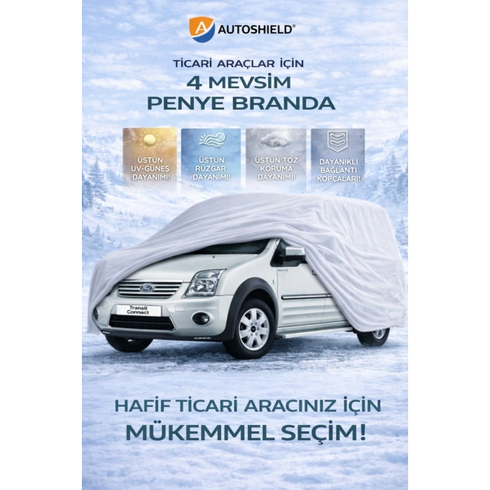 Ford Connect Penye Branda Garaj Branda Örtüsü Dayanıklı Kalın Penye Branda Otomobil Çadır Branda Gri