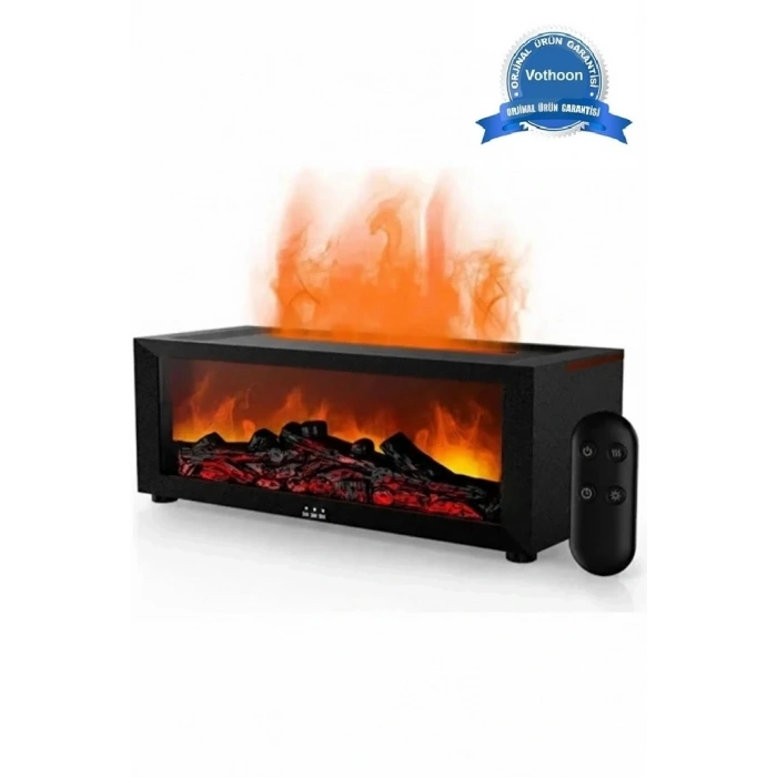 A4 Şömine Esintili Aromaterapi Difüzörü Ultrasonik Hava Nemlendici