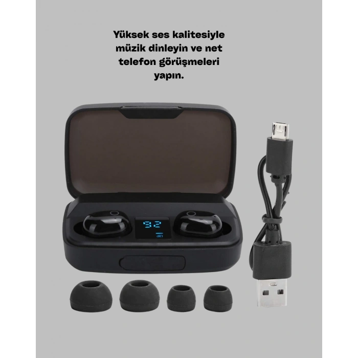 Abs Gövdeli, Hafif Ve Uzun Ömürlü Bluetooth Kulaklık