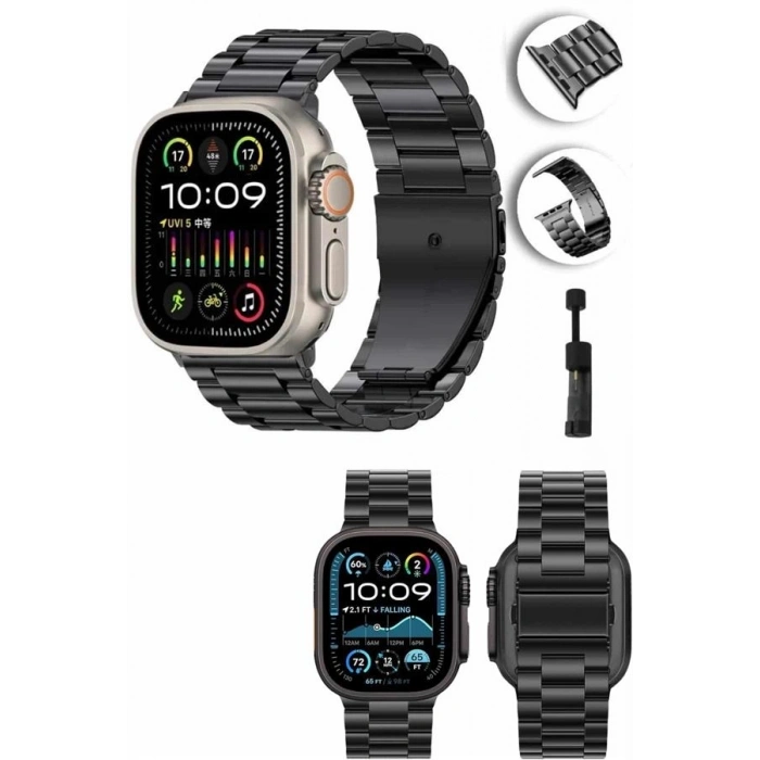 Akıllı Saat Arama Konuşma Gps Ve Nfc Özelliği 3 Kordonlu Amoled Ekran