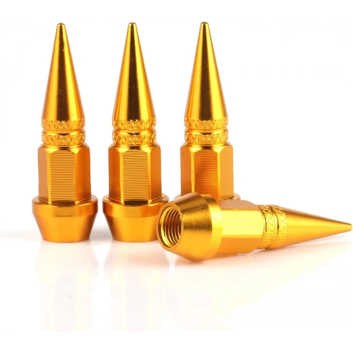 Alüminyum Sivri Sibop Kapağı Gold 4lü 45MM