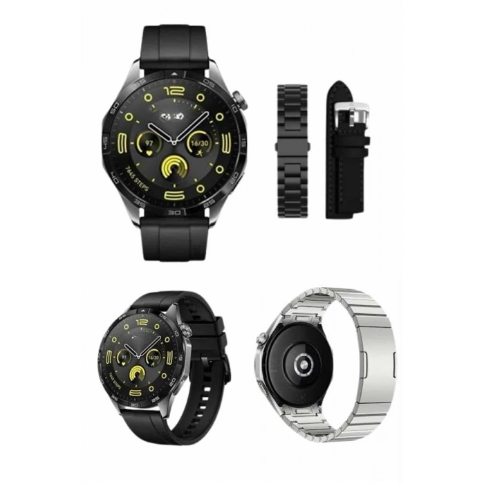 Amoled Ekran 3 Kordonlu Akıllı Saat 5.0 Bluetooth Bağlantılı Android Ve İos Uyumlu