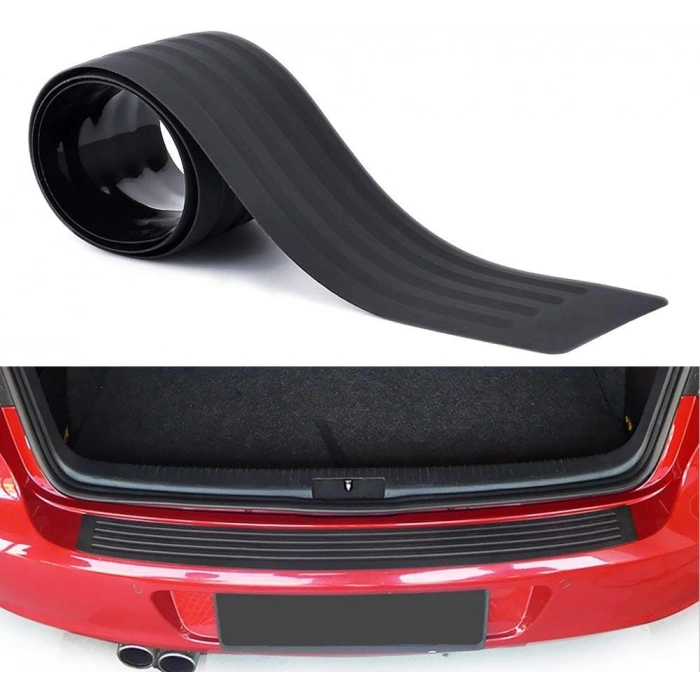 Arka Tampon Üstü Bagaj Eşiği Koruyucu Şerit 90cm Siyah