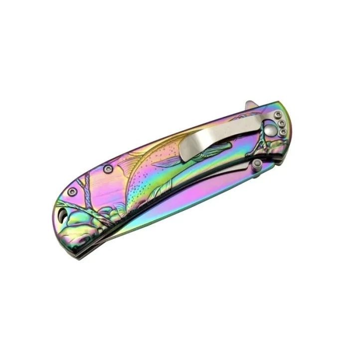 Balık Çakı Yst5954rb Gökkuşağı 20 Cm Manuel, Kemerlikli