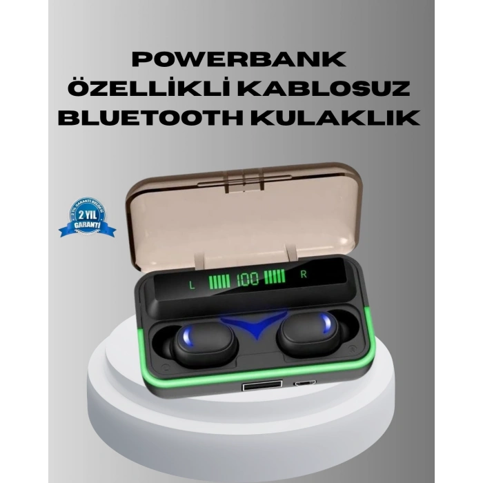 Bluetooth Kulaklık 800mah Powerbank Düşük Gecikmeli