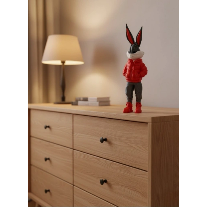 Bugs Bunny Büyük Boy Figür 10×34 Cm Salon Dekoru