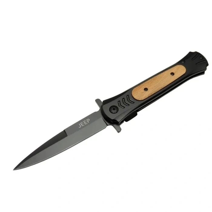 Çakı Black 22 Cm Yarı Otomatik , Kemerlikli