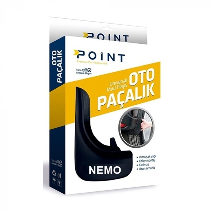 Citroen Nemo Yazılı Paçalık Tozluk Çamurluk Siyah 2li