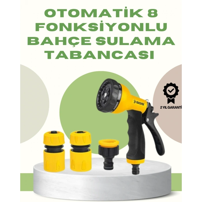 Çok Fonksiyonlu Bahçe Sulama Tabancası Ergonomik Basınçlı Sprey