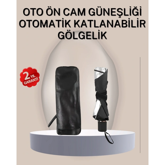 Dayanıklı Upe Alaşımlı Şemsiye Tipi Araç Güneşliği - Kolay Katlanır