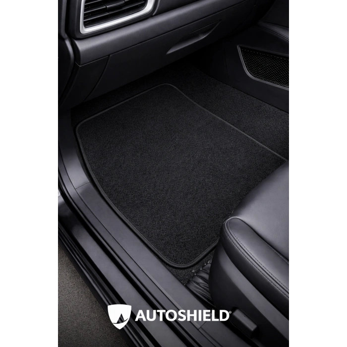 Eco Siyah Halı Oto 5li Paspas Seti Siyah Kenar Dikişli - Her Araca Uygun