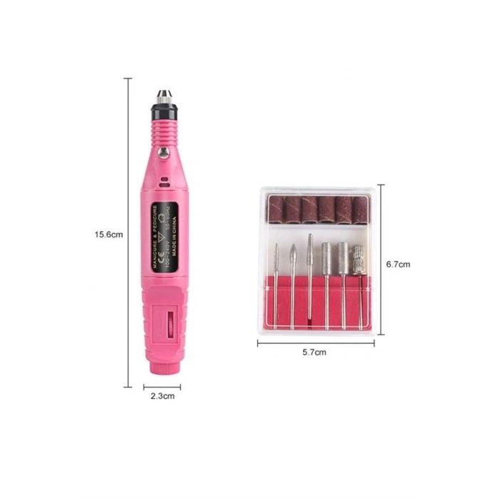 Elektrikli Profesyonel Manikür Pedikür Seti Değiştirilebilir Başlık Seçeneği