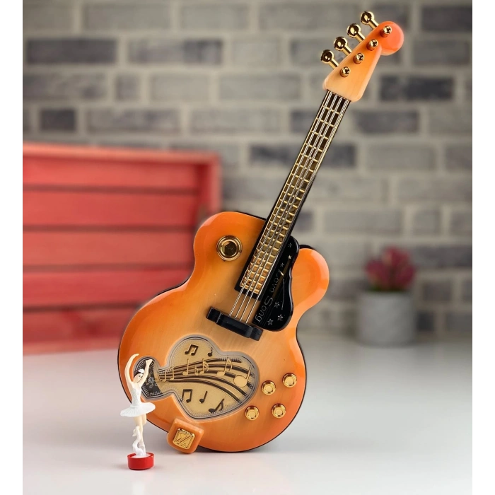 Gitar Görünümlü Nostaljik Müzik Kutusu