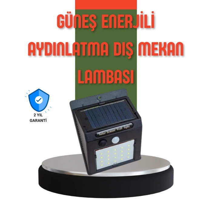 Hareket Sensörlü Güneş Enerjili Dış Mekan Led Lamba 100/144 Led