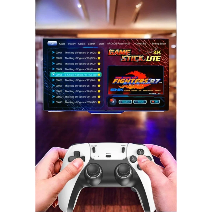 Joystick Çift Kollu Oyun Kolu Retro Oyun Yüksek Çözünürlüklü 3d Game