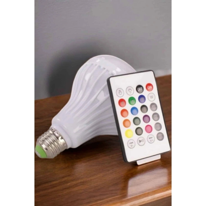 Kablosuz Bluetooth Hoparlör Led Lamba