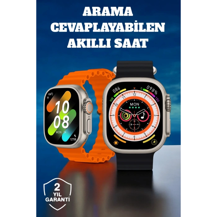 Kablosuz Şarjlı, Çağrı Ve Müzik Kontrolü Sağlayan Akıllı Saat