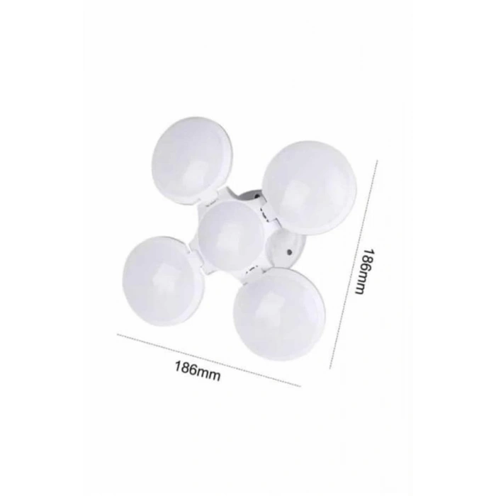 Kamp Lambası Güneş Enerjili Solar 5 Kanatlı Katlanır Lamba Karavan