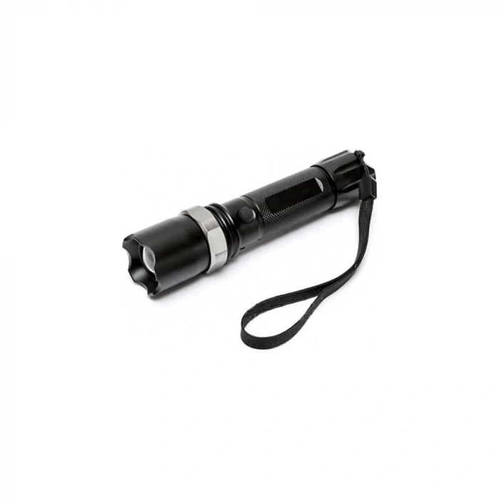 Km-110 Profesyonel Şarjlı El Feneri Ledli+flashlight+zoom Özellikli  Atlı 6 Parça Full Set