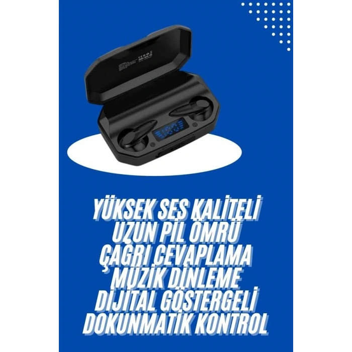 Kulaklık Bluetooth 5.2 Kablosuz Kulakiçi Rgb Işıklı Çift Mikrofonlu