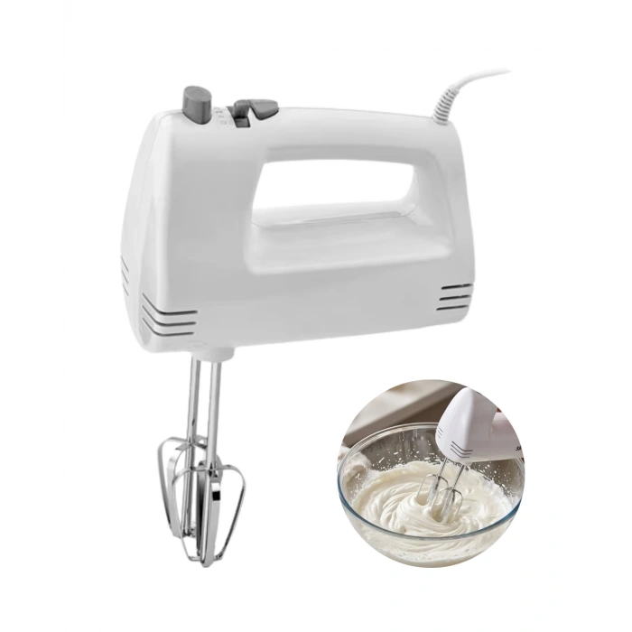 Mutfak El Mikseri 250w Paslanmaz Çelik Çift Çırpıcılı Mikser