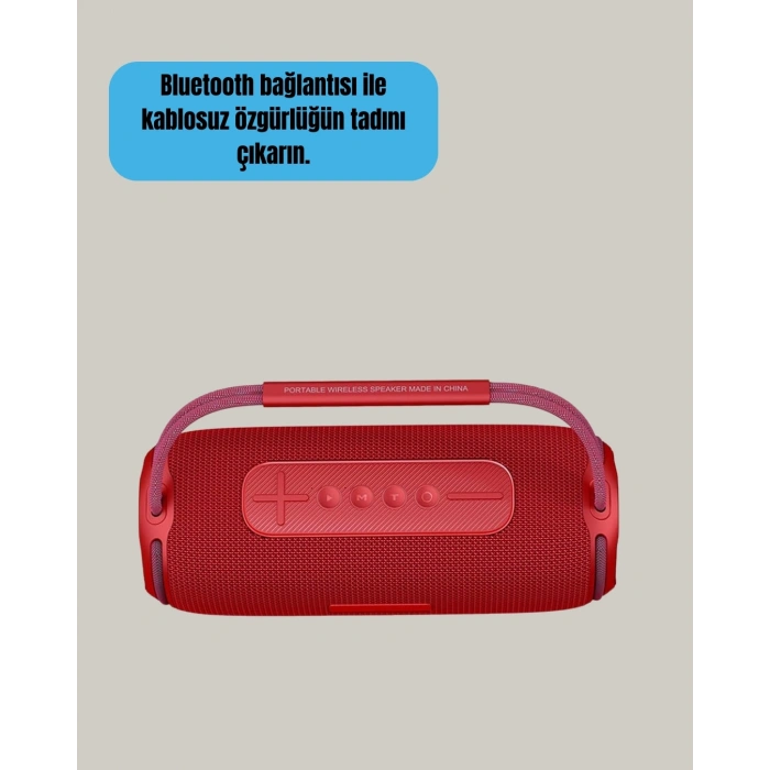 Rgb Led Işıklı 20w Taşınabilir Hoparlör Bluetooth 5.3 + Type-c Şarj