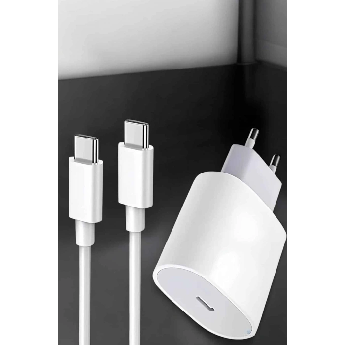 Şarj Aleti İos 15/15 Pro Max Uyumlu Şarj Adaptörü Ve Kablosu