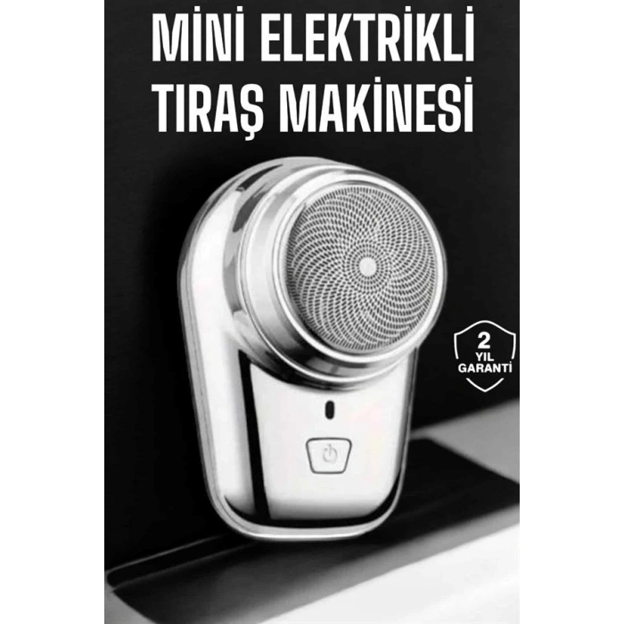 Seyahat Tipi Tıraş Makinesi Taşınabilir Kablosuz Mini Paslanmaz Çelik
