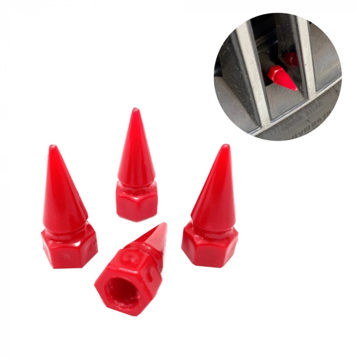 Sivri Mermi Sibop Kapağı Plastik 4lü 32mm Kırmızı