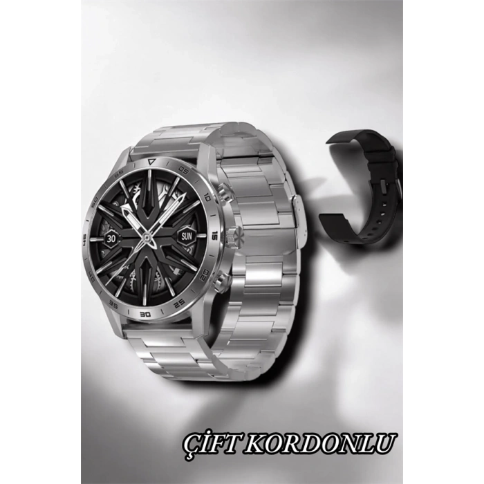 Suya Dayanıklı Dokunmatik Akıllı Saat Bluetooth 5.0, Sesli Asistan Ve Sağlık Takibi