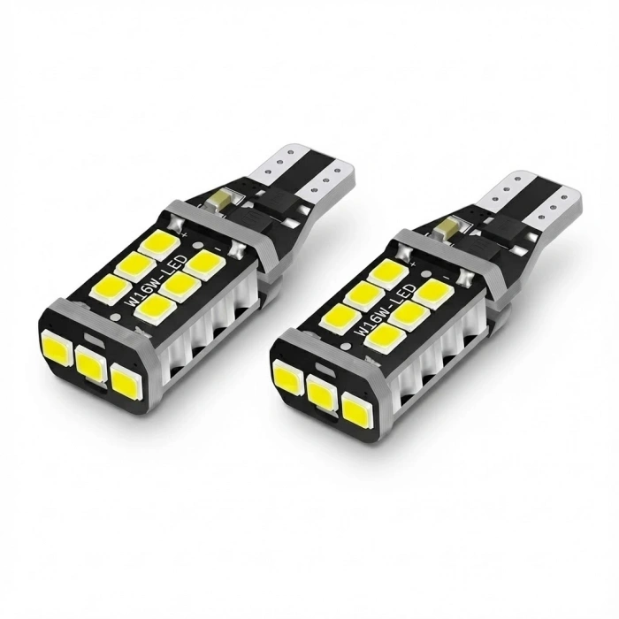 T15 Park Ampulü 12V 15 LED Beyaz 2li