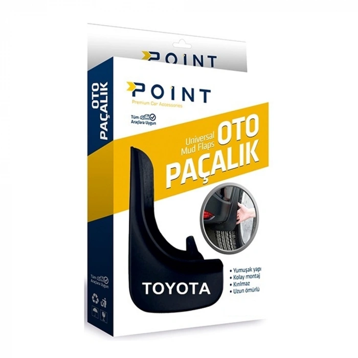 Toyota Paçalık Tozluk Çamurluk Universal Siyah 2li