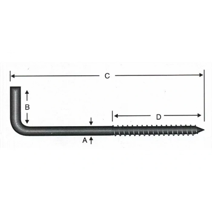 Vidalı Korniş Çivi No:6 - 4x60 - 10 Adet