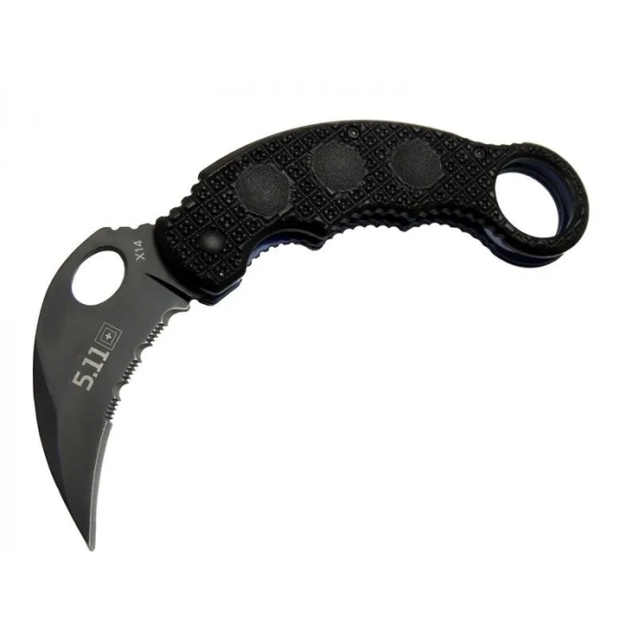 X14 5.11 Siyah Karambit Koleksiyon Çakı 16 Cm - Plastik Sap