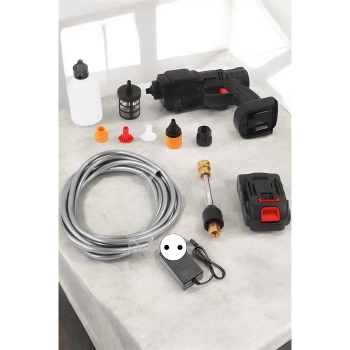 Yeni Nesil Araç Yıkama Şarjlı Tabancası Basınçlı Su Hazneli