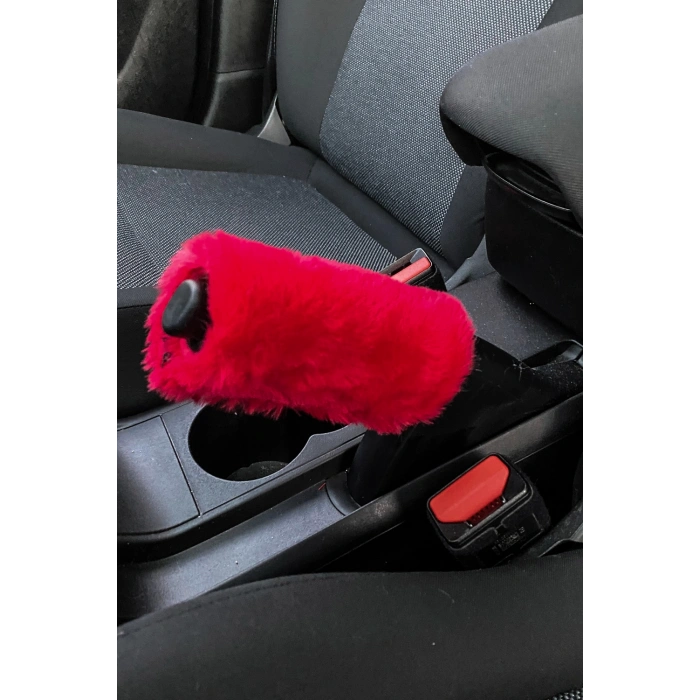 Yumuşak Peluş El Freni Süsü Kırmızı