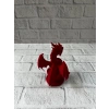 12 Cm Kırmızı Ejderha Figürü Koleksiyonluk Dekoratif Biblo