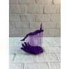 3d El İnsan Figürü Mor Modern Sanatsal Dekoratif Biblo 12x18 Cm