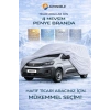 Peugeot Partner Penye Branda Garaj Branda Örtüsü Dayanıklı Kalın Penye Branda Otomobil Çadır Branda Gri
