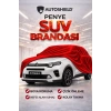 Citroen C3 Aircross Penye SUV Araç Brandası Kalın Kumaş Garaj Brandası Oto Araç Koruma Örtüsü Kırmızı