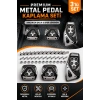 Manuel Araç Uyumlu Kaydırmaz Pedal Seti 3 Parça Siyah