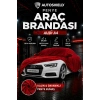 Audi A4 Sedan Penye Araç Brandası Kumaş Garaj Brandası Oto Koruma Örtüsü Kırmızı