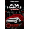 BYD Han Sedan Penye Araç Brandası Kumaş Garaj Brandası Oto Koruma Örtüsü Kırmızı