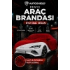 BYD Seal Sedan Penye Araç Brandası Kumaş Garaj Brandası Oto Koruma Örtüsü Kırmızı