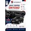 Dacia Duster Torpido Örtüsü (2018-204) Tam Uyumlu | Ön Göğüs Koruma Önleyici Siyah