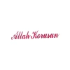 Allah Korusun Yazılı Oto Sticker Kırmızı 14x3cm