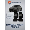 Audi A1 Serisi Tüm Modeller İle Uyumlu Universal Derin Havuzlu Paspas Krom Karbon